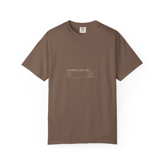 The Spec Tee — Deliberate Inputs Only